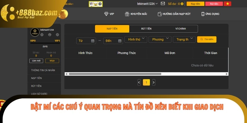 Bật mí các chú ý quan trọng mà tín đồ nên biết khi giao dịch