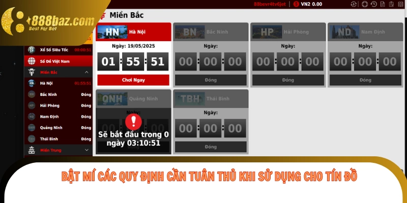 Bật mí các quy định cần tuân thủ khi sử dụng cho tín đồ
