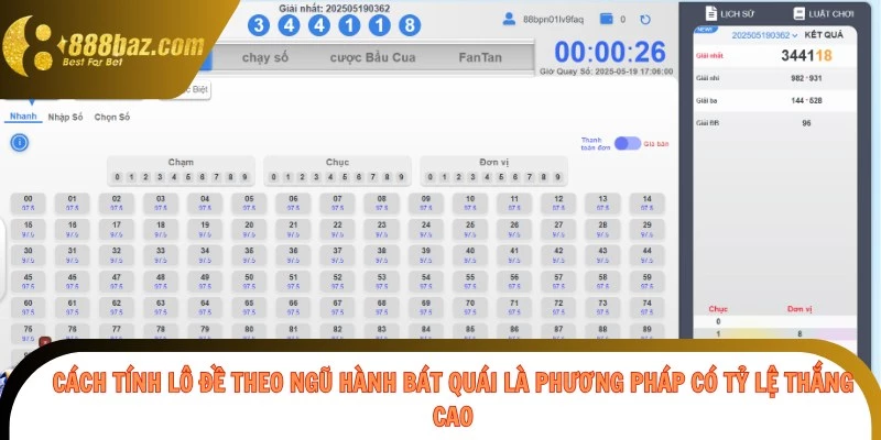Cách tính lô đề theo ngũ hành bát quái là phương pháp có tỷ lệ thắng cao