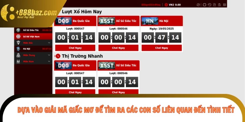 Dựa vào giải mã giấc mơ để tìm ra các con số liên quan đến tình tiết