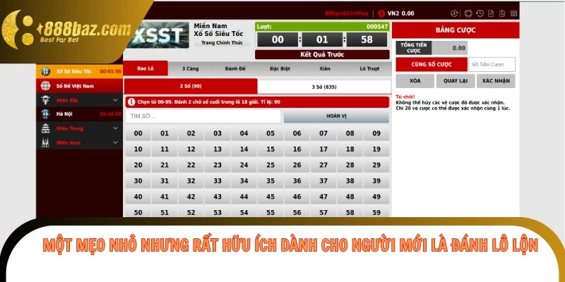 Một mẹo nhỏ nhưng rất hữu ích dành cho người mới là đánh lô lộn