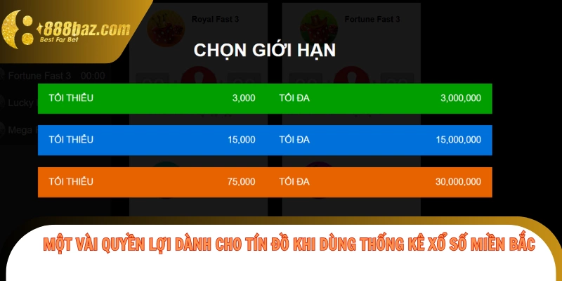 Một vài quyền lợi dành cho tín đồ khi dùng thống kê xổ số miền bắc