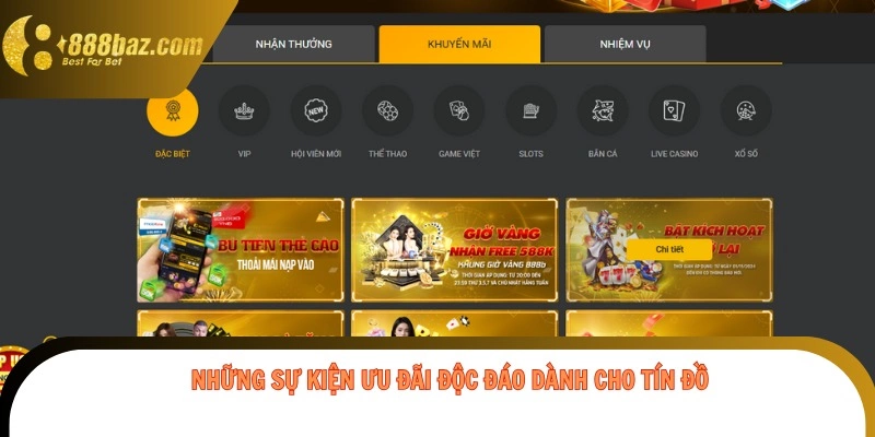 Những sự kiện ưu đãi độc đáo dành cho tín đồ