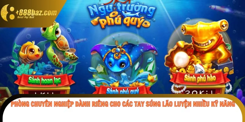 Phòng chuyên nghiệp dành riêng cho các tay súng lão luyện nhiều kỹ năng