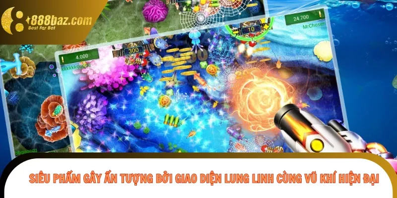 Siêu phẩm gây ấn tượng bởi giao diện lung linh cùng vũ khí hiện đại