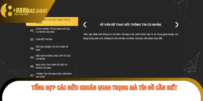 Tổng hợp các điều khoản quan trọng mà tín đồ cần biết