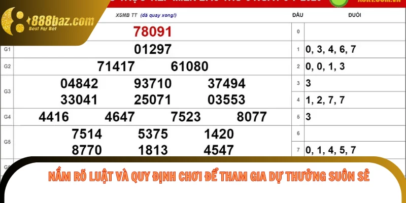 Nắm rõ luật và quy định chơi để tham gia dự thưởng suôn sẻ