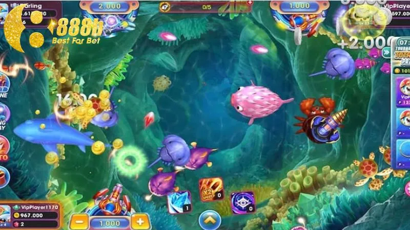 Thu thập xu và nhận tiền thưởng hấp dẫn khi chơi bắn cá