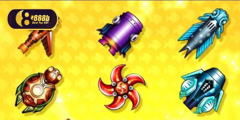 Dễ dàng thay vũ khí linh hoạt khi bắn cá